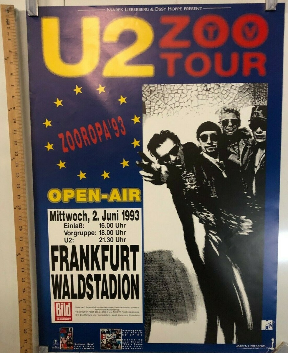 ZOO TV Tour/ユーツー/アートポスター U2 signed Zoo TV tour poster (1992-1993)