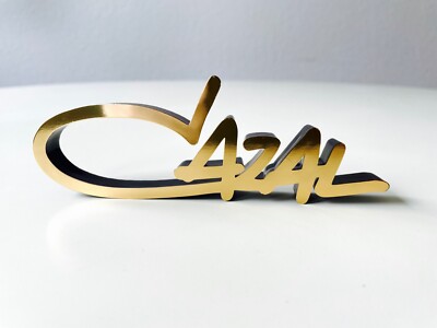 vintage CAZAL DISPLAY LOGO 3D GOLD small store sign decoration sunglasses