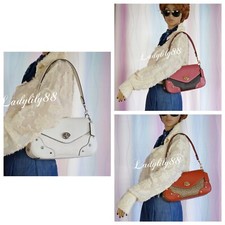 NWT COACH CE639 MILLIE SHOULDER BAG IN COLORBLOCK  SIGNATURE CANVAS LEATHER $428