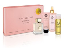 Armaf Club De Nuit Women 4 Pieces Set 3.6 oz EDP Spray BL BS BM New In Box