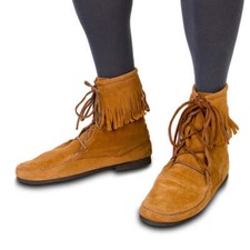 Renaissance  Medieval Low Suede Men's Boots For Reenactment  Theater