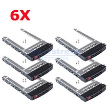 6pcs SuperMicro 2.5" SAS SATA Hard Drive Tray Caddy 01-SB16105-XX00C102
