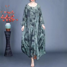 Women Spring/Summer Dress Loose Irregular Long Skirt Cotton Sling Two Piece Set
