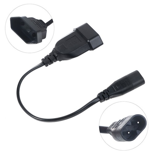 IEC320 C8 Male To Europe Schoko CEE7/16 Outlet Socket Power Extension Cable - Photo 7/12