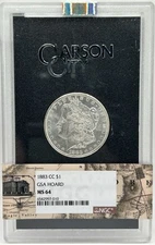 1883-CC Morgan Silver Dollar GSA - NGC MS-64 w/ COA & Box