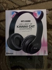 Art studio Led Light Up Kawaii Cat Headphones