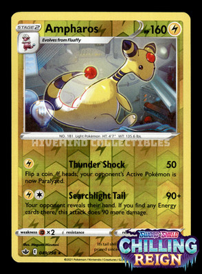 Ampharos 049/198 Chilling Reign Reverse Holo Pokemon Card | eBay