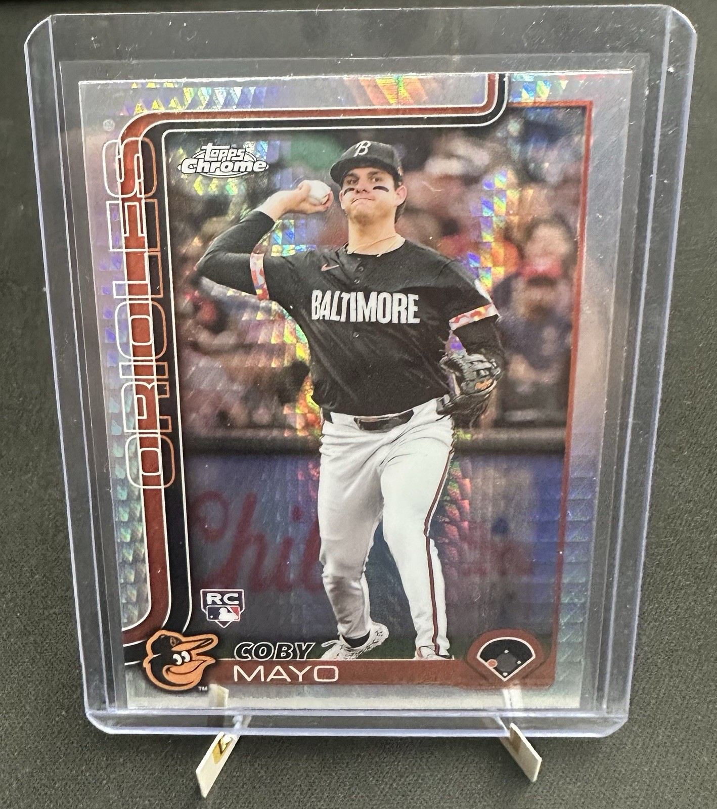 2025 Topps Chrome - Coby Mayo #120 Prism Refractor (RC)