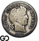 1904-S Barber Dime, Better Date