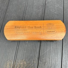Vintage Wooden Empire Shoe Brush Polishing Brush Model 25-B made in USA