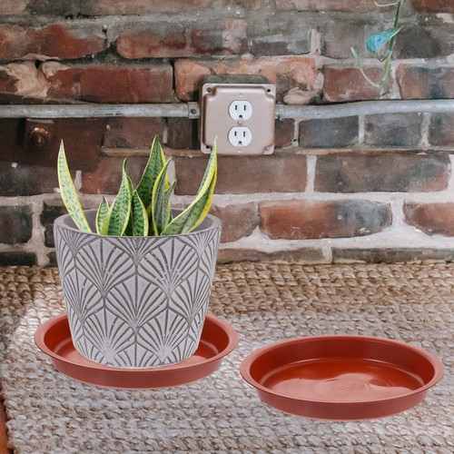 20 Pcs Flower Pot Base Saucers for Plants Planter Plates to Catch Water