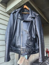 Schott NYC Perfecto 519 One Star Leather Motorcycle Jacket XXL