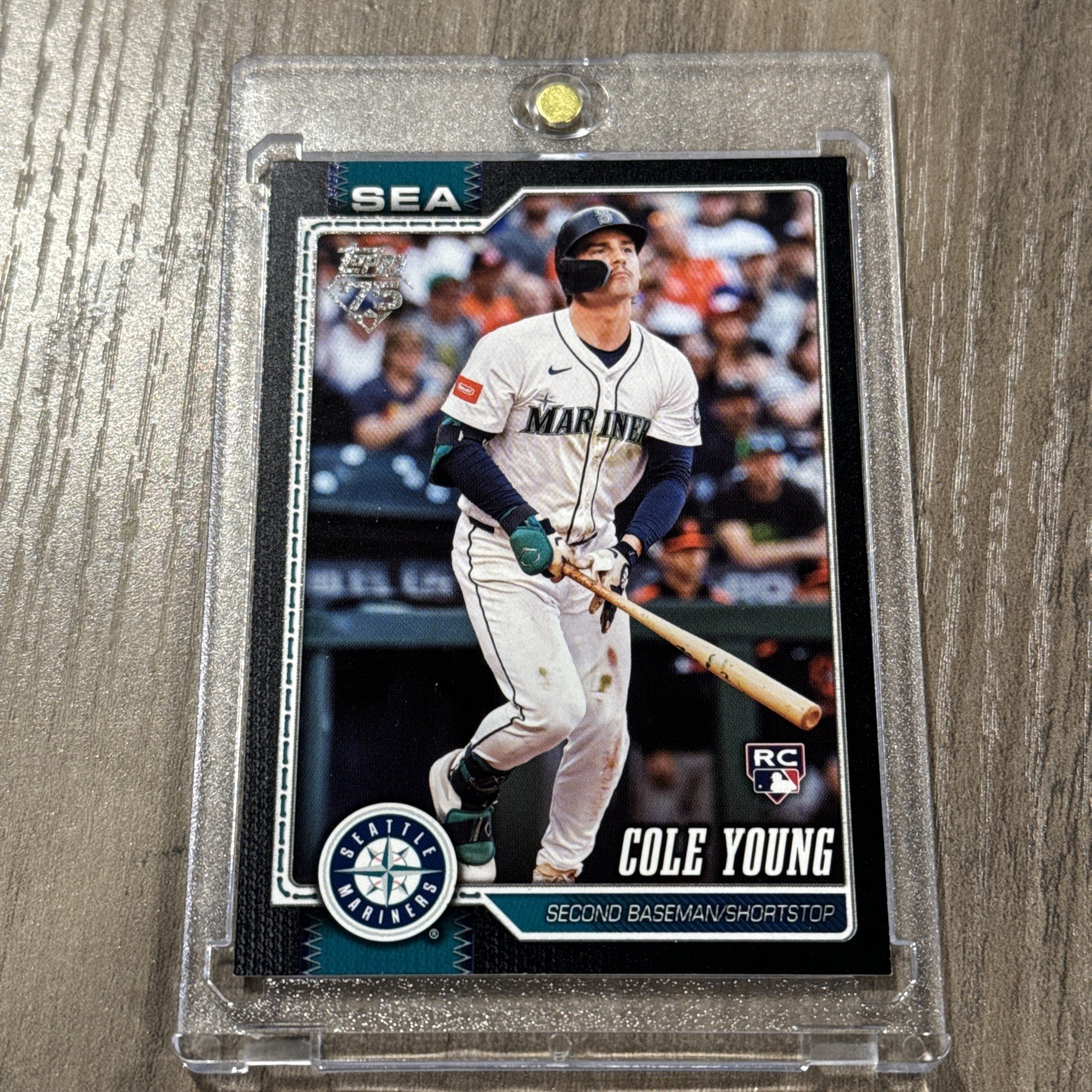 2026 Topps Series 1 #129 Cole Young Black Border Rookie /75