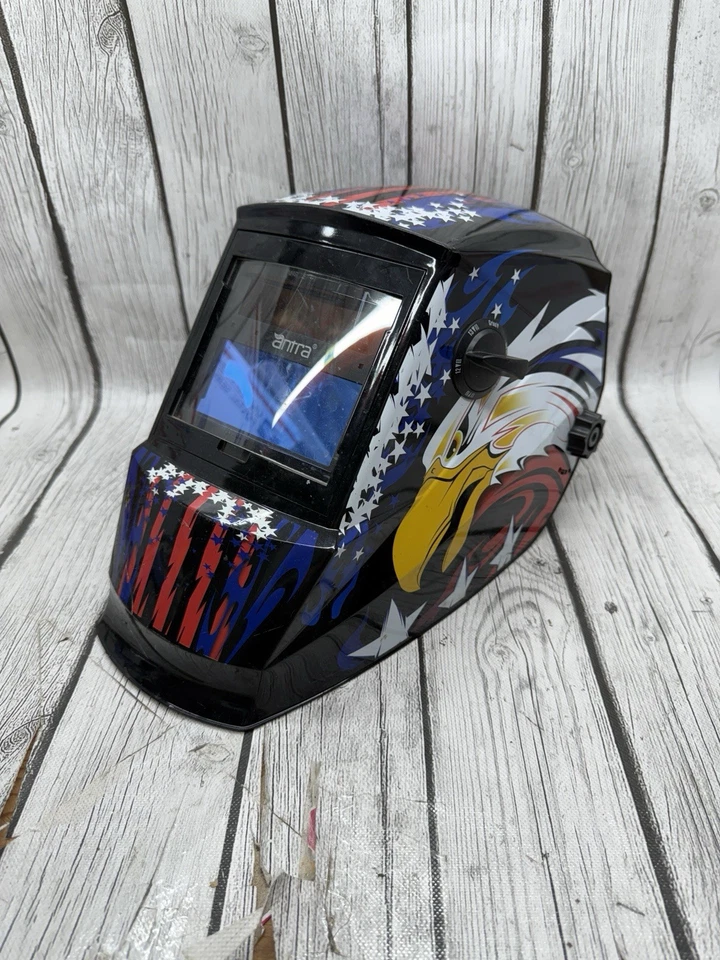 Antra True Solar Power Auto Darkening Welding Helmet America Eagle And Flag - Image 4 of 4