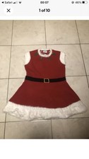 Extreme Rare Primark Womens Red Mrs Claus Christmas Heavy Dress Size 14-16