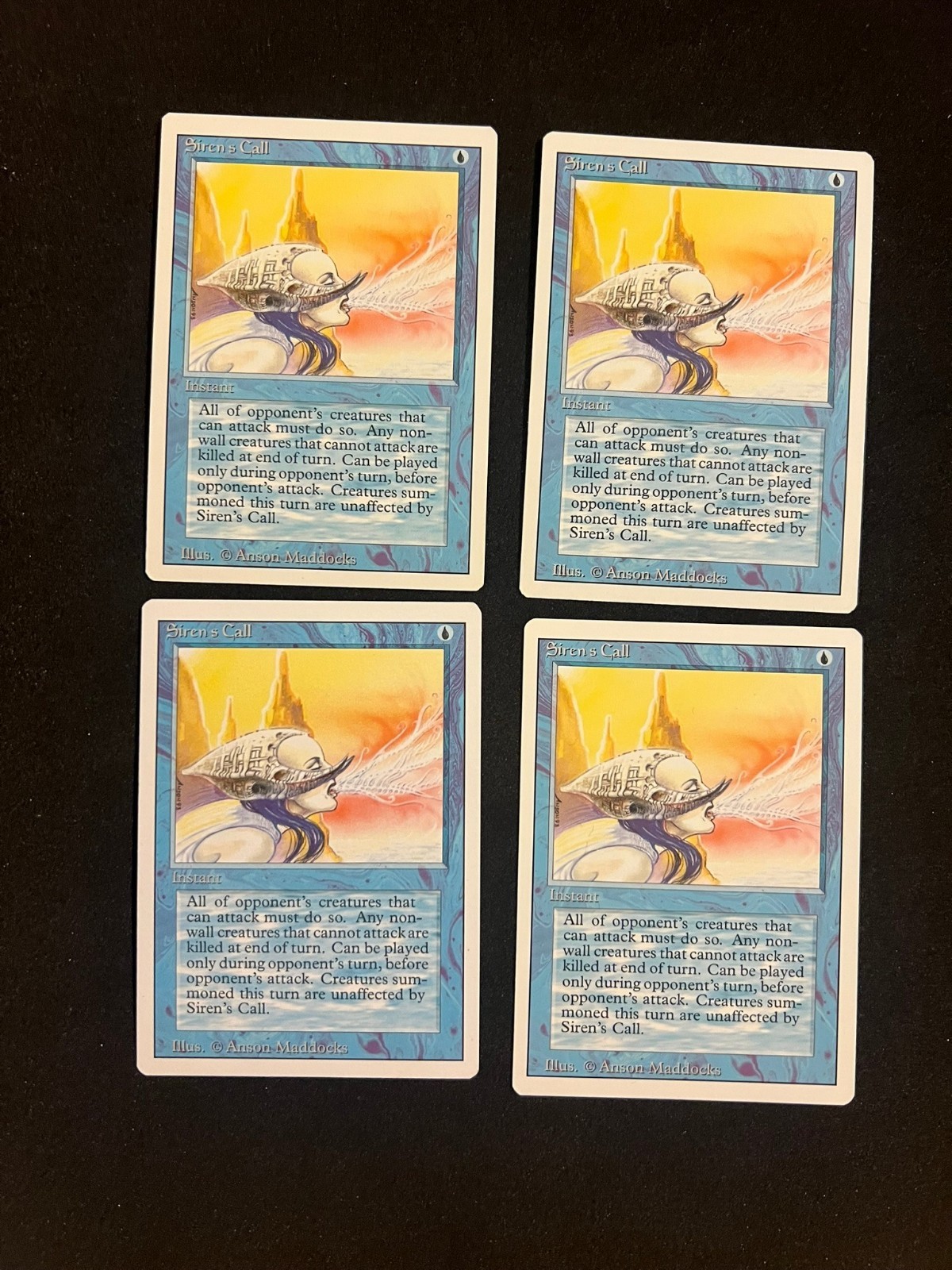 x4 Siren's Call [Revised/Third Edition] Magic MTG Cards NM/LP
