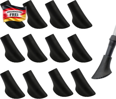 Nordic Walking Pads 12 Stück für Asphalt Gelände Gummipuffer 10 mm kompatibel