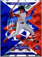 2025 Panini Crusade #48 Kristian Campbell Crusade Blue Cracked Ice