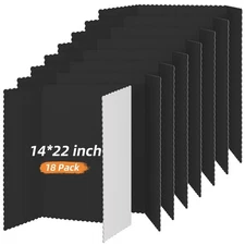Ctosree 18 Pcs Tri Fold Poster Board Bulk, Lightweight Presentation Board, Sc...