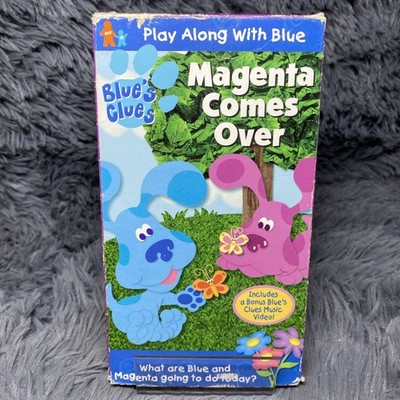 Blues Clues Magenta Comes Over VHS Tape 2000 Nick Jr Steve