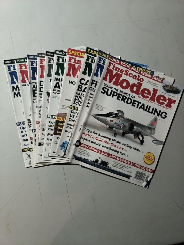 Fine scale Modeler magazine full  2014 Year (10 issues)