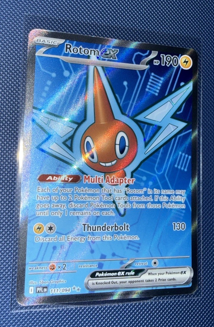 Rotom ex 111/094 | Phantasmal Flames Ultra Rare Full Art Pokemon English NM