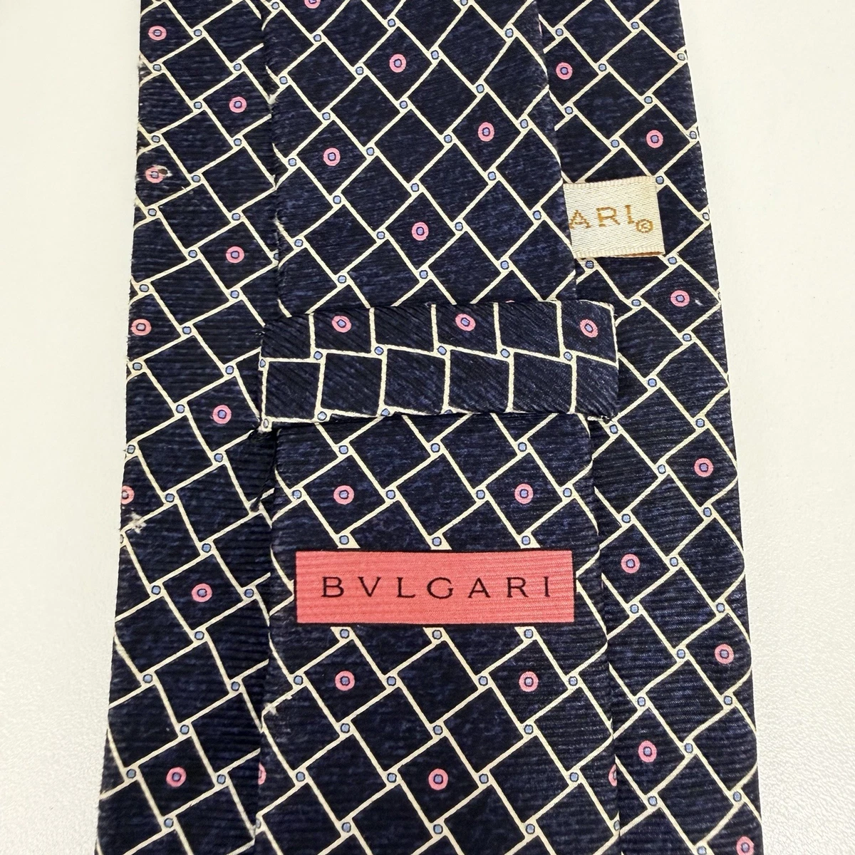 BVLGARI The Seven Fold Tie Pink 箱あり未開封 Bvlgari Men's Ties for sale - eBay