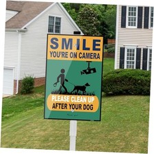 Please Clean Up After Your Dog Sign, 8" x 28" 12 x 8 x 0.04 inch metal sign