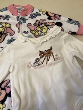 Vintage Disney Minnie Mouse Sleeper Pajamas  Bambi One-Piece