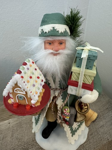 Lenox Santa of the Black Forest Figurine Gingerbread House by Lynn Haney 2008 - Picture 2 of 13