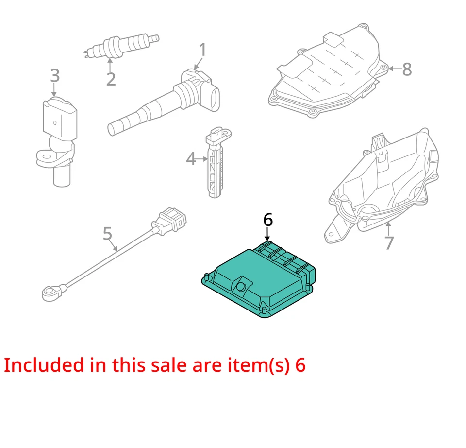 Módulo de control electrónico ECM motor 3,0 L gasolina compatible con 13-15 AUDI A6 1994271 Foto 4 de 4