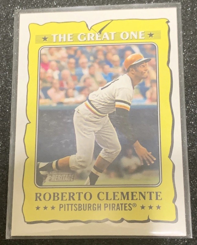 Roberto Clemente 2021 Topps Heritage The Great One #GO-8 Pittsburgh Pirates PR