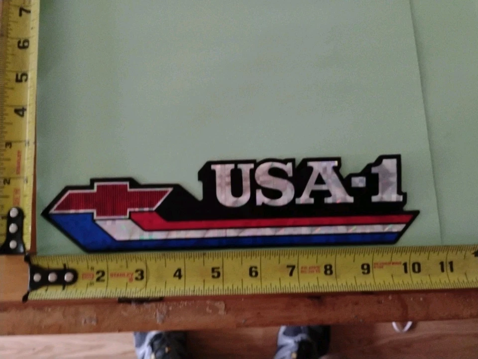 Chevrolet USA-1 Red White And Blue Prismatic Decal. 2.5in X 10.5in - Image 2 of 2
