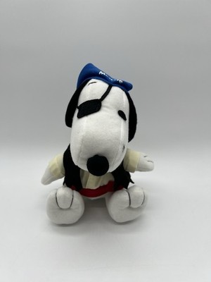 Metlife Snoopy Pirat Plüsch Augenklappe Weste Charlie Brown Peanuts Promo Stofftier