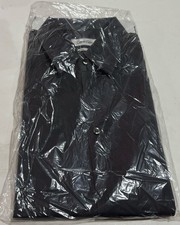 Calvin Klein Mens Button Down Shirt Gray Non-Iron Slim Fit, Size 15 1/2, 34/35 M