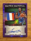 2024-25 Panini Obsidian Cason WALLACE Patch Matrix Material Auto Autograph /49