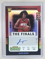 Jalen Green 2021 Panini Contenders #102 The Finals Ticket RC Auto Rookie /49