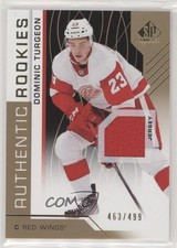 2018 SP Game Used Authentic Rookies Gold Jersey 463/499 Dominic Turgeon #114 i9k