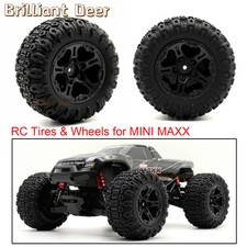 12mm Hex Rc Tire And Wheel Upgrade Parts For Traxxas 110 Mini Maxx Rc Monster T