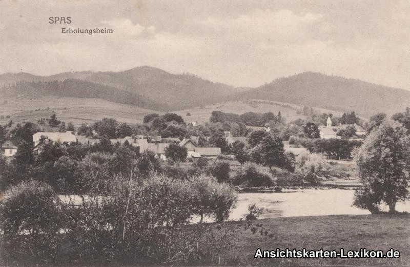 Ansichtskarte SPAS Erholungsheim - Totalansicht 1916 - Bild 2 von 3