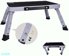 Adjustable Folding Step Stool, Anti-Slip Platform, 350 lbs Capacity for Home Use