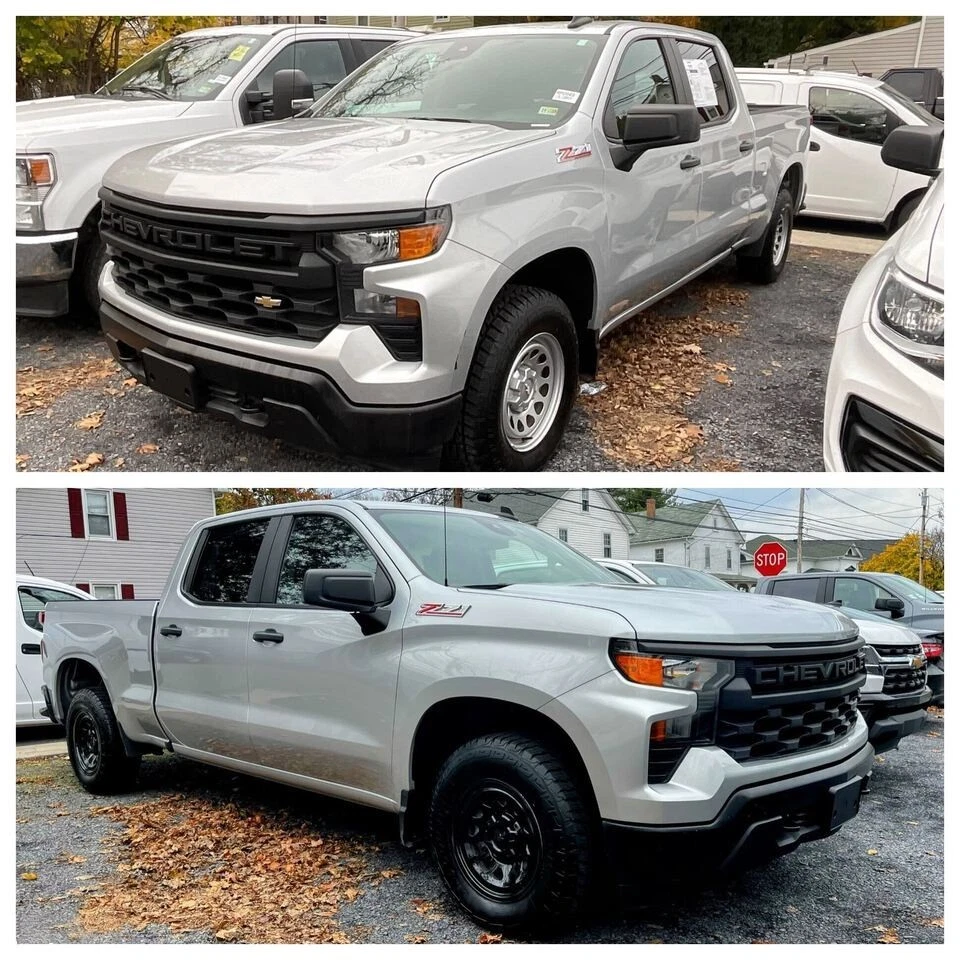 New 17" Black Wheel Skins 4 Set For 2019-2025 Chevrolet Colorado WT IMP100BLK - Image 2 of 2