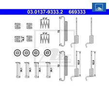 Accessory set, parking brake shoes ATE 03.0137-9333.2