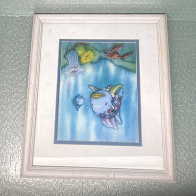 Dayton Hudson Marcus Pfister Rainbow Fish Framed Wall Art Print Kids