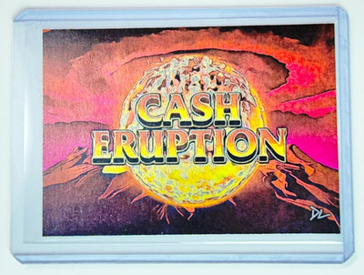Cash Eruption Platinum Plated Artist Signed ''Casino Classic'' Trading Card 1/1