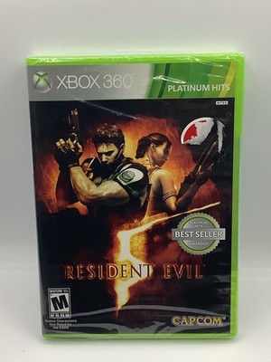 Resident Evil 5 (Platinum Hits) Xbox 360 (Brand New Factory Sealed US Version) X
