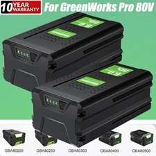 1-4Pack 8.0Ah High Capacity Battery For GreenWorks Pro 80V GBA80200 GBA80400
