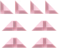 8Pcs Fixed Box Corner Guide Assembly Clamps for Cardboard Making, 90 Degrees DIY