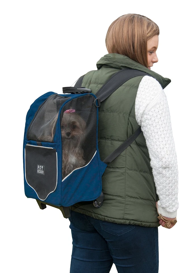 Mochila deportiva con ruedas Pet Gear I-GO2, portaviajes, asiento de coche para gatos/perros,... Foto 2 de 4