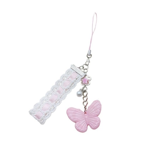 Ribbon Heart Cross Pendant Phone Charm Chain Strap Bag Decoration Lanyard - Zdjęcie 4 z 13